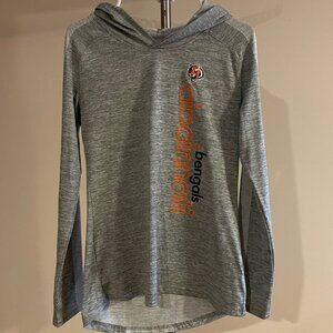 Women's Majestic Fan Fashion Cincinnati Bengals Hooded Shirt Size M Pre-owned